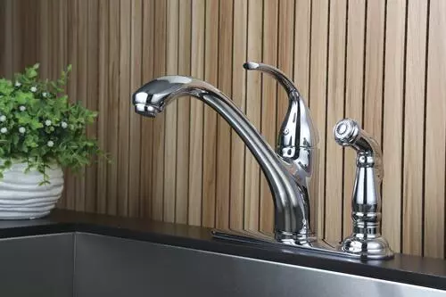 Tuscany® Baden™ One-Handle Polished Chrome Kitchen Faucet 8 Tuscany® Baden™ One-Handle Polished Chrome Kitchen Faucet - Image 8