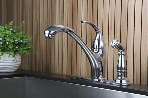 Tuscany® Baden™ One-Handle Polished Chrome Kitchen Faucet 3 Tuscany® Baden™ One-Handle Polished Chrome Kitchen Faucet - Image 3