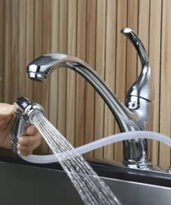 Tuscany® Baden™ One-Handle Polished Chrome Kitchen Faucet 12 Tuscany® Baden™ One-Handle Polished Chrome Kitchen Faucet -Tuscany Shop 6736063 Scene 03