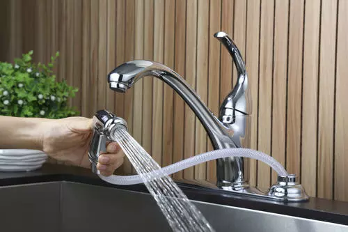 Tuscany® Baden™ One-Handle Polished Chrome Kitchen Faucet 5 Tuscany® Baden™ One-Handle Polished Chrome Kitchen Faucet - Image 5