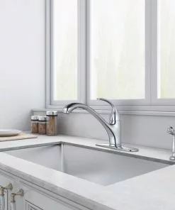 Tuscany® Baden™ One-Handle Polished Chrome Kitchen Faucet 15 Tuscany® Baden™ One-Handle Polished Chrome Kitchen Faucet -Tuscany Shop 6736082 SC RS 300PPI