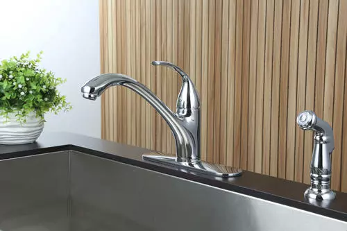 Tuscany® Baden™ One-Handle Polished Chrome Kitchen Faucet 3 Tuscany® Baden™ One-Handle Polished Chrome Kitchen Faucet - Image 3