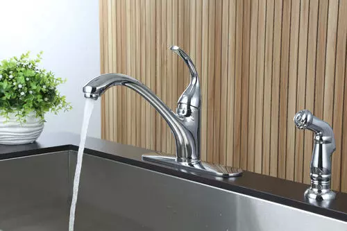 Tuscany® Baden™ One-Handle Polished Chrome Kitchen Faucet 4 Tuscany® Baden™ One-Handle Polished Chrome Kitchen Faucet - Image 4
