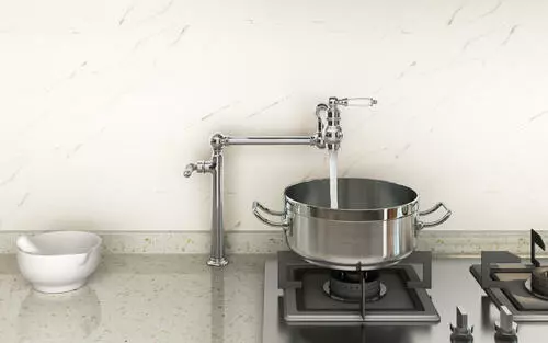 Tuscany® Winterset Two-Handle Polished Chrome Pot Filler Faucet 5 Tuscany® Winterset Two-Handle Polished Chrome Pot Filler Faucet - Image 5