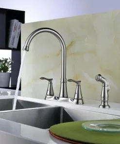 Tuscany® Marianna™ Two-Handle Stainless Kitchen Faucet 9 Tuscany® Marianna™ Two-Handle Stainless Kitchen Faucet -Tuscany Shop 6736118 Application 01