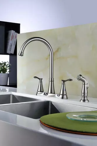 Tuscany® Marianna™ Two-Handle Stainless Kitchen Faucet 3 Tuscany® Marianna™ Two-Handle Stainless Kitchen Faucet - Image 3