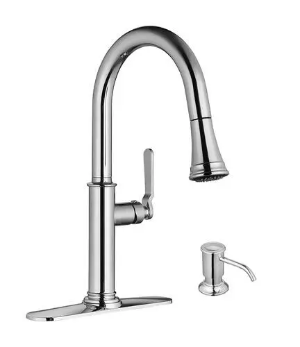 Tuscany® Vacaville One-Handle Pull-Down Polished Chrome Kitchen Faucet 1 Tuscany® Vacaville One-Handle Pull-Down Polished Chrome Kitchen Faucet