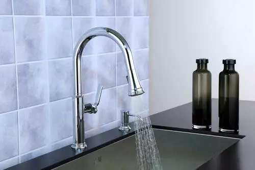 Tuscany® Vacaville One-Handle Pull-Down Polished Chrome Kitchen Faucet 3 Tuscany® Vacaville One-Handle Pull-Down Polished Chrome Kitchen Faucet - Image 3