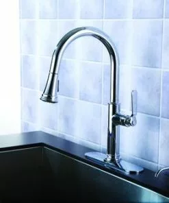 Tuscany® Vacaville One-Handle Pull-Down Polished Chrome Kitchen Faucet 11 Tuscany® Vacaville One-Handle Pull-Down Polished Chrome Kitchen Faucet -Tuscany Shop 6736229 Scene 4B