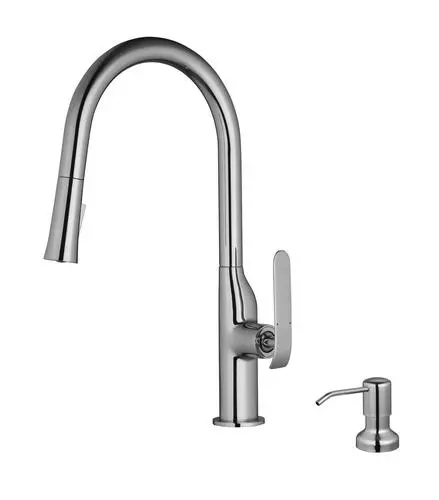 Tuscany® Mythos One-Handle Pull-Down Polished Chrome Kitchen Faucet 3 Tuscany® Mythos One-Handle Pull-Down Polished Chrome Kitchen Faucet - Image 3