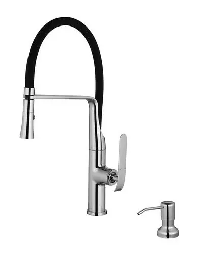 Tuscany® Blanton One-Handle Pull-Down Polished Chrome Kitchen Faucet 2 Tuscany® Blanton One-Handle Pull-Down Polished Chrome Kitchen Faucet - Image 2