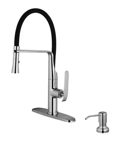 Tuscany® Blanton One-Handle Pull-Down Polished Chrome Kitchen Faucet 3 Tuscany® Blanton One-Handle Pull-Down Polished Chrome Kitchen Faucet - Image 3