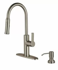 Tuscany® Brittania One-Handle Stainless Steel Kitchen Faucet 6 Tuscany® Brittania One-Handle Stainless Steel Kitchen Faucet -Tuscany Shop 6736237 Right