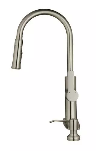 Tuscany® Brittania One-Handle Stainless Steel Kitchen Faucet 4 Tuscany® Brittania One-Handle Stainless Steel Kitchen Faucet - Image 4