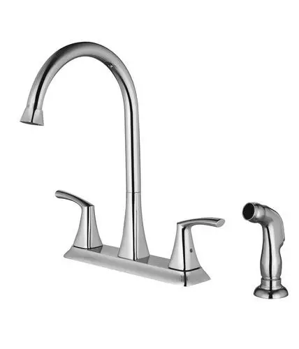 Tuscany® Morey Two-Handle Polished Chrome Kitchen Faucet 2 Tuscany® Morey Two-Handle Polished Chrome Kitchen Faucet - Image 2