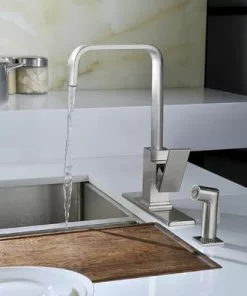 Tuscany® Ginkgo™ One-Handle Stainless Steel Kitchen Faucet 8 Tuscany® Ginkgo™ One-Handle Stainless Steel Kitchen Faucet -Tuscany Shop 6737041 Application 01alt1 RS