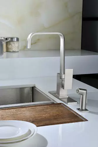 Tuscany® Ginkgo™ One-Handle Stainless Steel Kitchen Faucet 3 Tuscany® Ginkgo™ One-Handle Stainless Steel Kitchen Faucet - Image 3