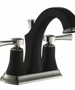 Tuscany® Audrey Two-Handle 4" Centerset Chocolate Bronze/Brushed Nickel Bathroom Faucet