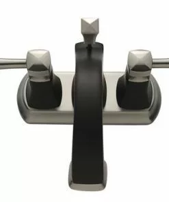 Tuscany® Audrey Two-Handle 4" Centerset Chocolate Bronze/Brushed Nickel Bathroom Faucet -Tuscany Shop 6737064 TV