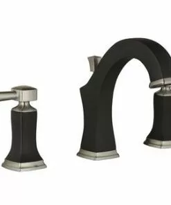 Tuscany® Audrey Two-Handle 6"-10" Widespread Chocolate Bronze/Brushed Nickel Bathroom Faucet