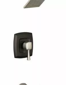 Tuscany® Audrey One-Handle 1-Spray Chocolate Bronze/Brushed Nickel Bathtub Shower Faucet