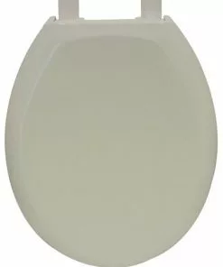 Tuscany® Round Bone Plastic Slow-Close Toilet Seat