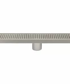 Tuscany® 24" Brushed Nickel Square Pattern Designer Linear Drain