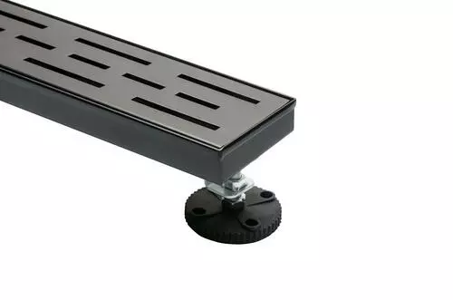 Tuscany® 24" Oil-Rubbed Bronze Offset Pattern Designer Linear Drain 3 Tuscany® 24" Oil-Rubbed Bronze Offset Pattern Designer Linear Drain - Image 3