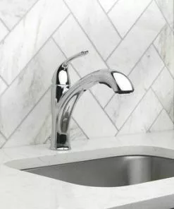 Tuscany® Barstow One-Handle Pull-Out Chrome Kitchen Faucet -Tuscany Shop 903 10515CH Lifestyle