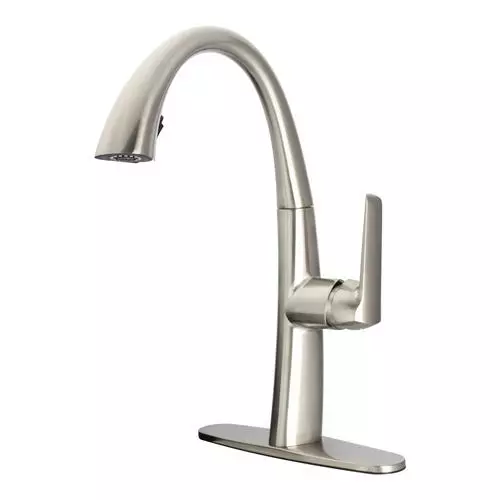Tuscany® Bourn One-Handle Pull-Down Stainless Steel Kitchen Faucet 2 Tuscany® Bourn One-Handle Pull-Down Stainless Steel Kitchen Faucet - Image 2