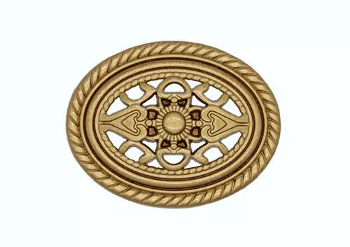 Buck Snort™ Oval Lux Gold Tuscany Cabinet Knob 1 Buck Snort™ Oval Lux Gold Tuscany Cabinet Knob