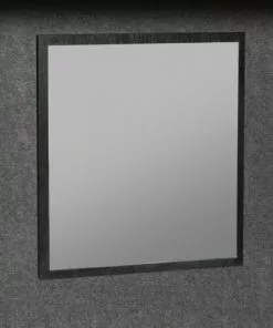 Tuscany® Verona 24"W X 14"D Black Vanity And White Ceramic Vanity Top With Rectangular Integrated Bowl And Mirror -Tuscany Shop YG2414BL 2D5